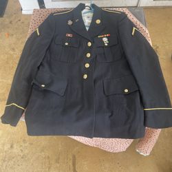 US AF Black Sinatra Dress Coat 