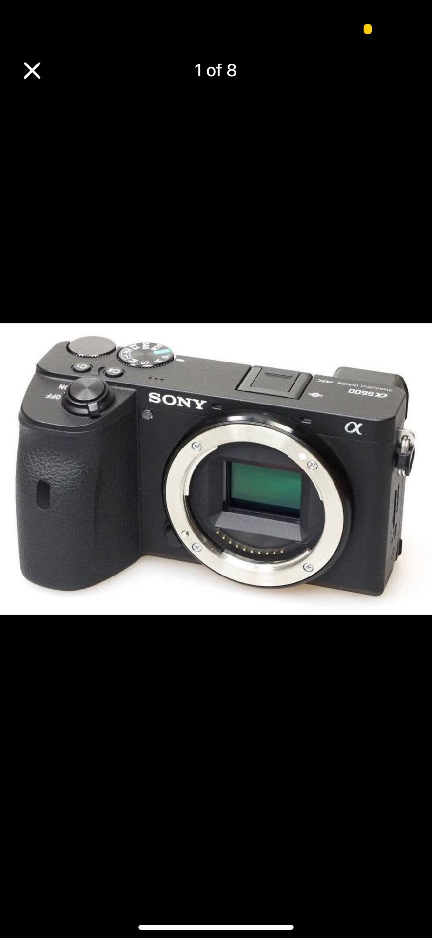 Sony Alpha a6600 Mirrorless Digital Camera Body + 2 LENSES