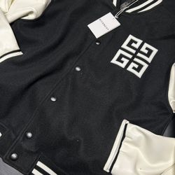 Givenchy Varsity Jacket Brushed Wool-Blend (Size M)