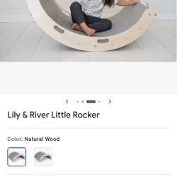 lily & river wooden arch climber rocker