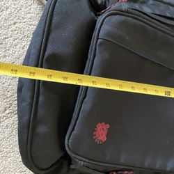 big backpack.  smaller backpack in front detaches. 