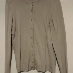 Charter Club ladies Large Button Up Long Sleeve cardigan