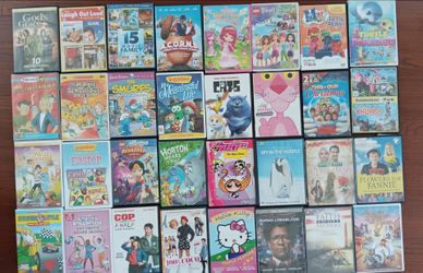 DVDs 98  Titles Family and Kid Movies -TV Shows