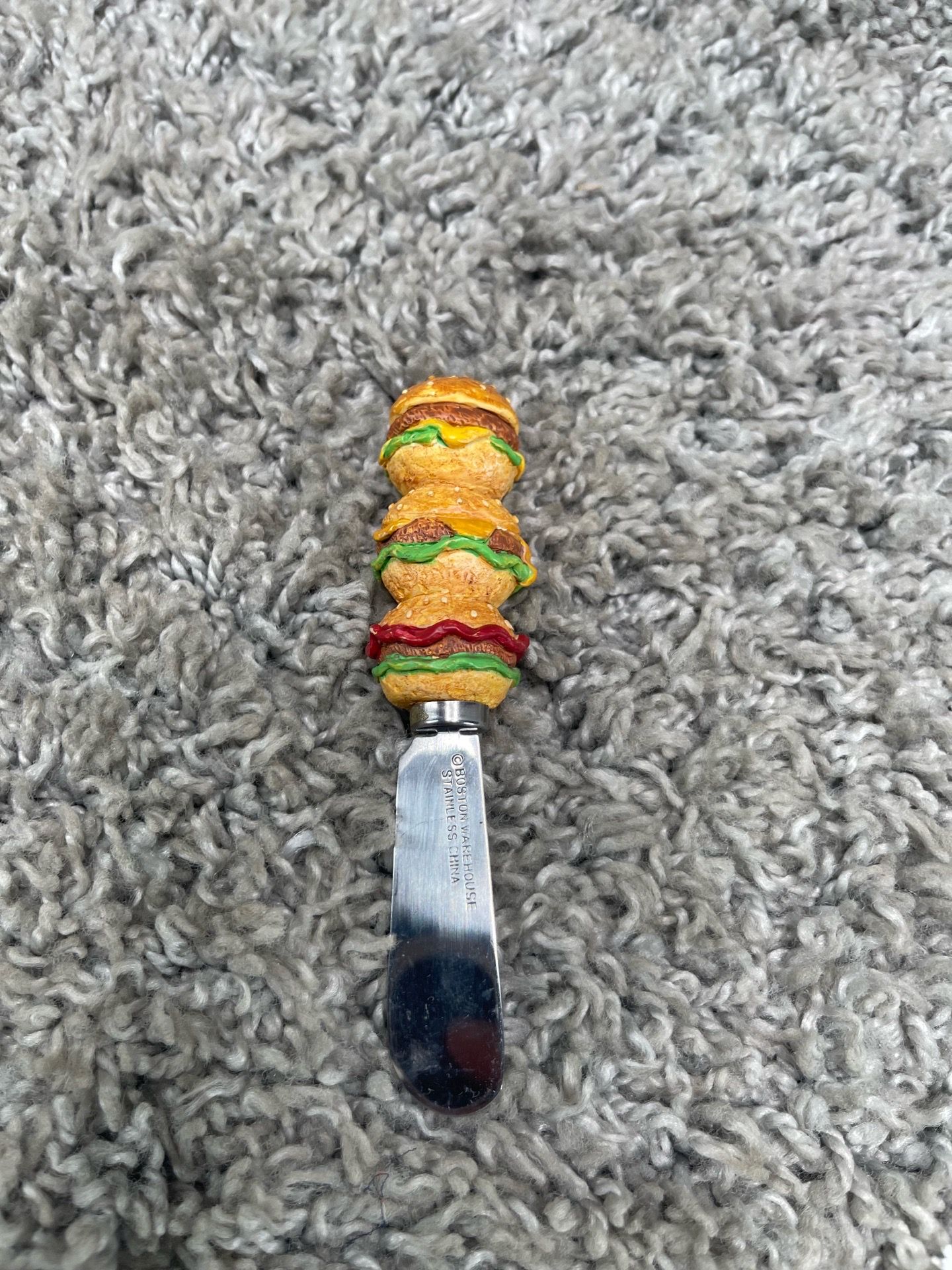 Boston Warehouse Butter Spreader Cheese Food Burger Knife