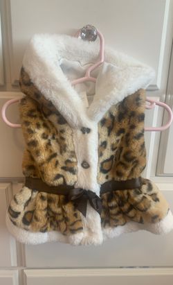 0-3m Baby Jacket Vest Leopard