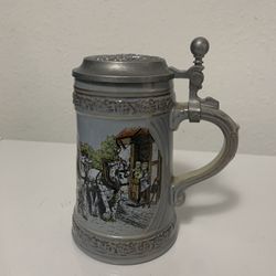 🍀 Vintage Beer Stein Germany Blue & Gray/Jarra de cerveza vintage marcada en Alemania azul y gris ofrecemos facilidades de pago cada quincenal o mens