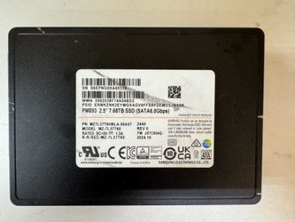 Samsung PM893 7.68TB 2.5-inch Enterprise SATA SSD | MZ7L37T6HBLA-00A07 | Oct 2024