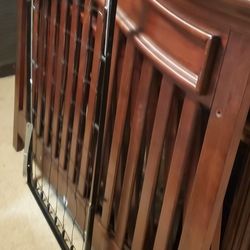 Crib Come Bed Solid Wood Heavy 2 In One 