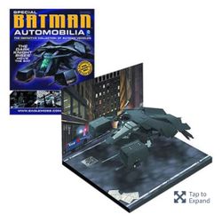 atman Dark Knight Rises The Bat Die-Cast Metal Vehicle with Collector Magazine