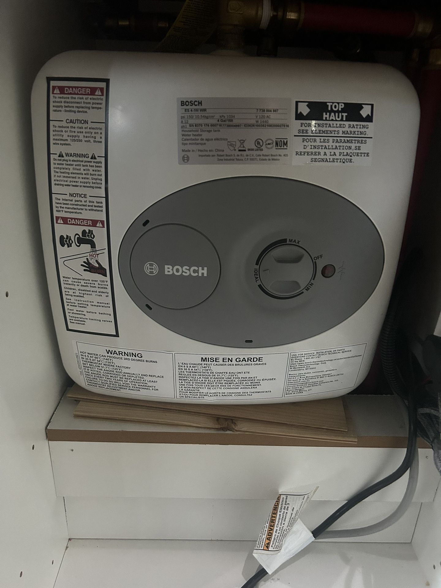 Bosch 4 Gallon Water Heater for Sale in Vlg Wellingtn, FL OfferUp