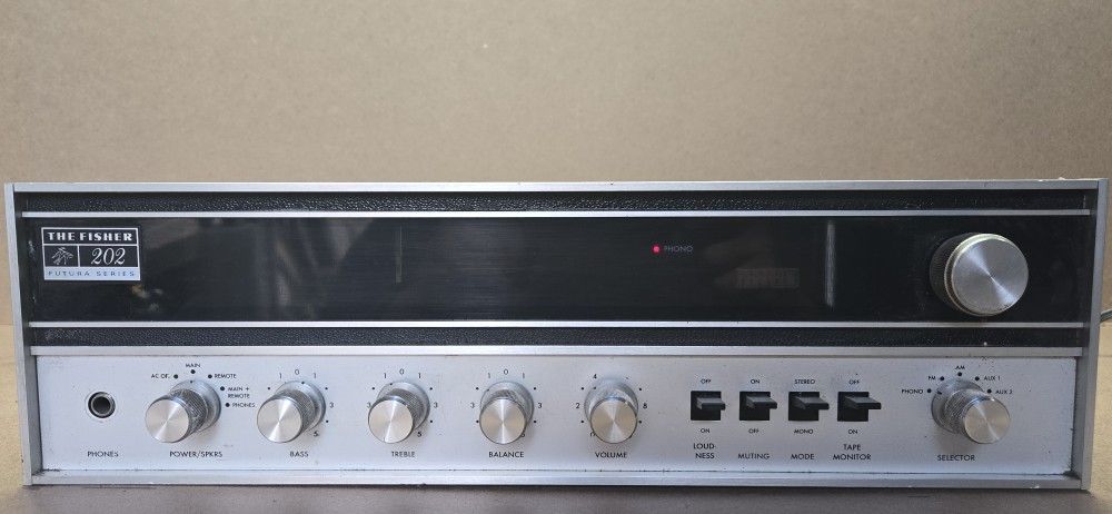The Fisher Futura 202 AM/FM Stereo Receiver ( Test Works )