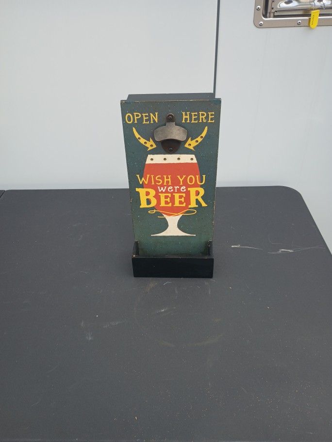 Old Beer Bottle Opener Display 