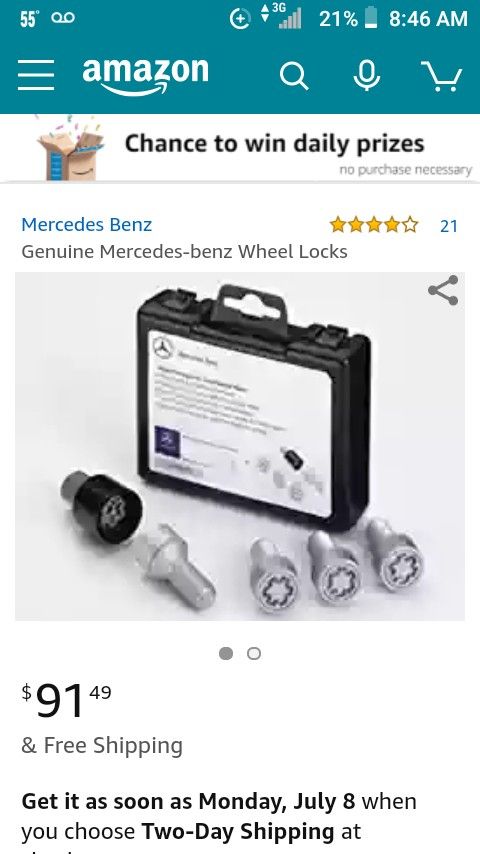 MBZ wheel locks