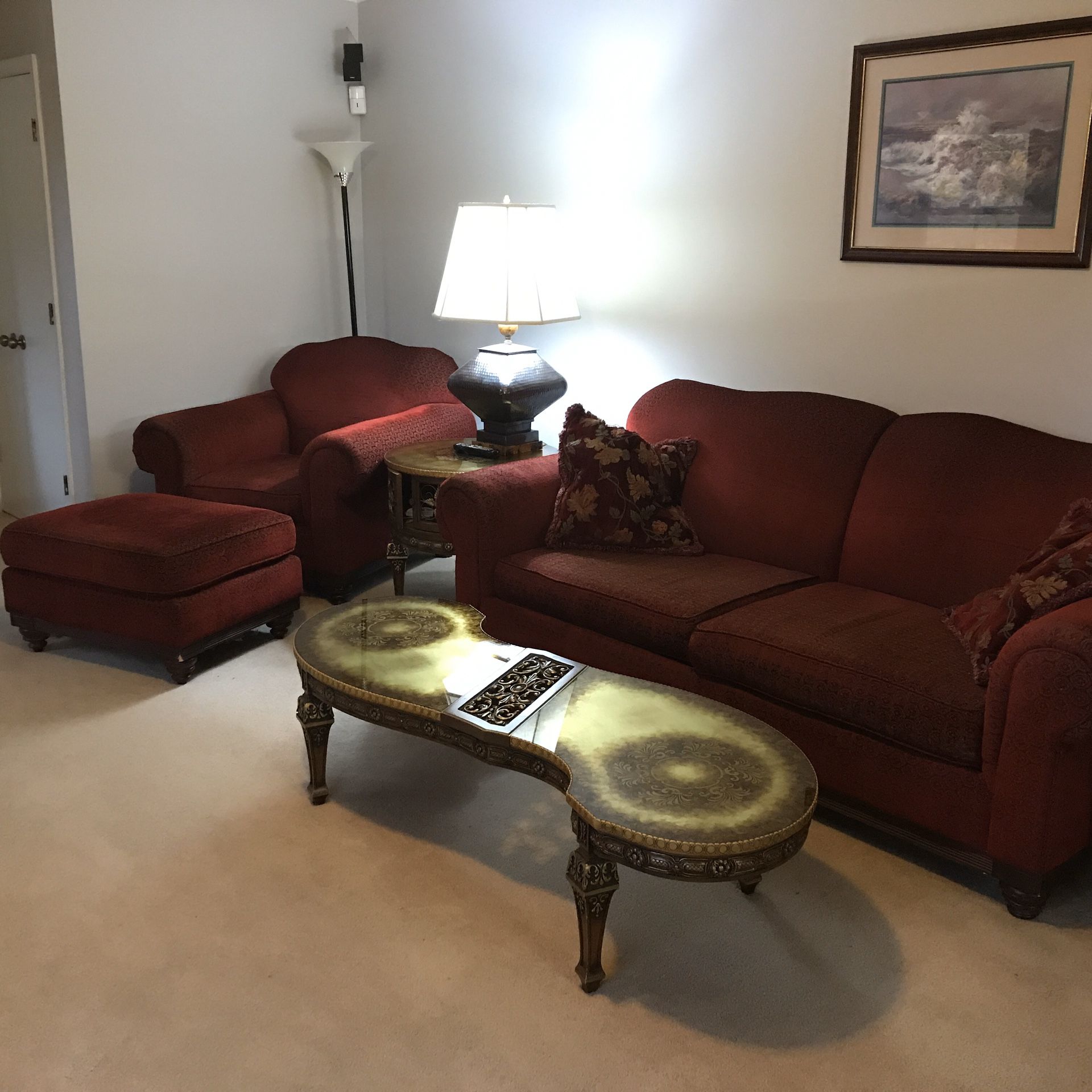 Rowe Couch/sofa with chair and ottoman $75 OBO