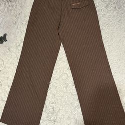 Ben Sherman Brown Pinstripe Pants