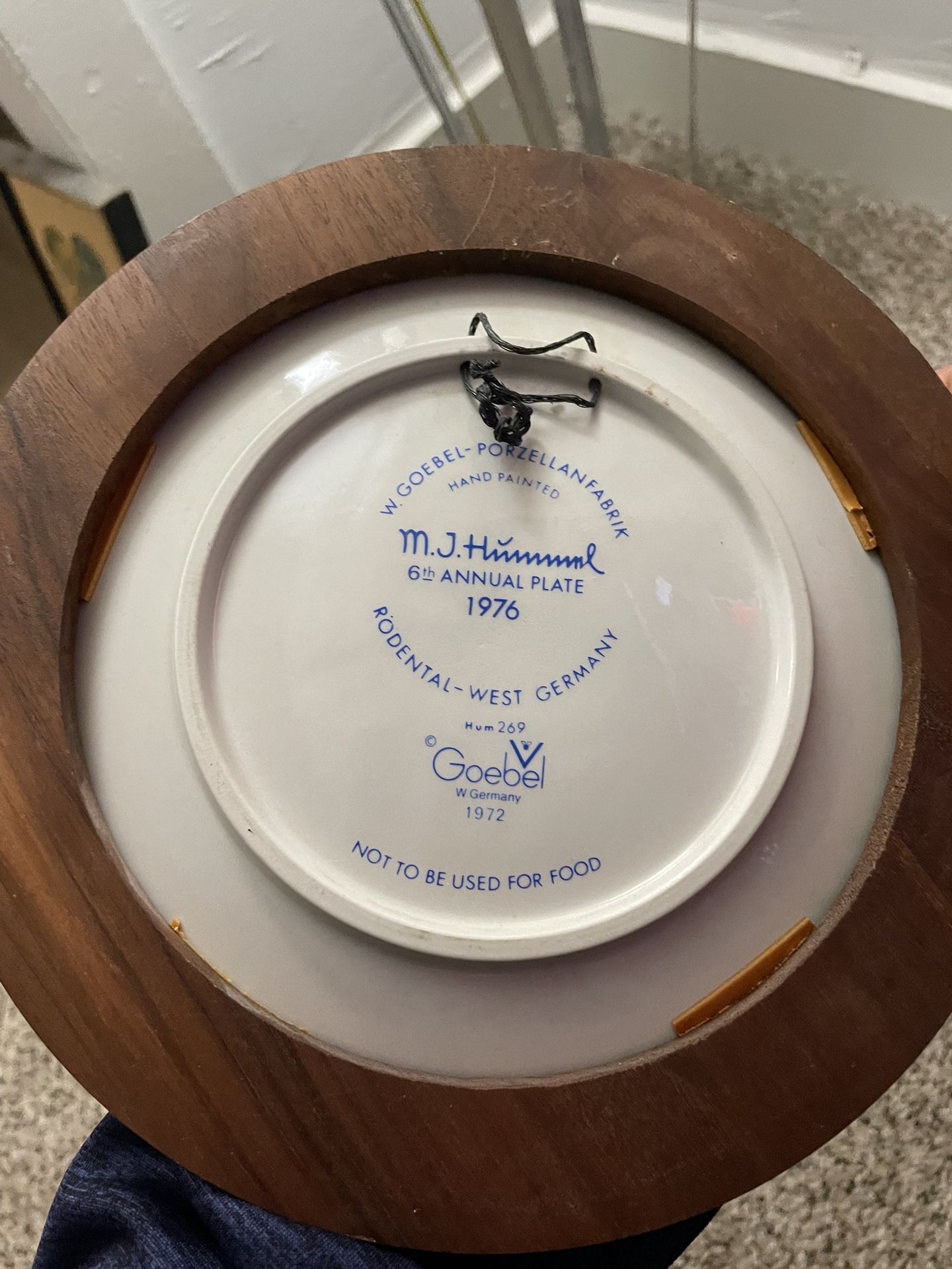 Antique Commemorative Plate  MJ Himmmmel