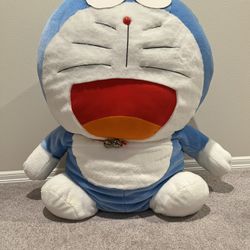 HUGE Doraemon Plush - Nearly 3 Ft Tall