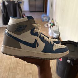 Blue And White Jordan One 