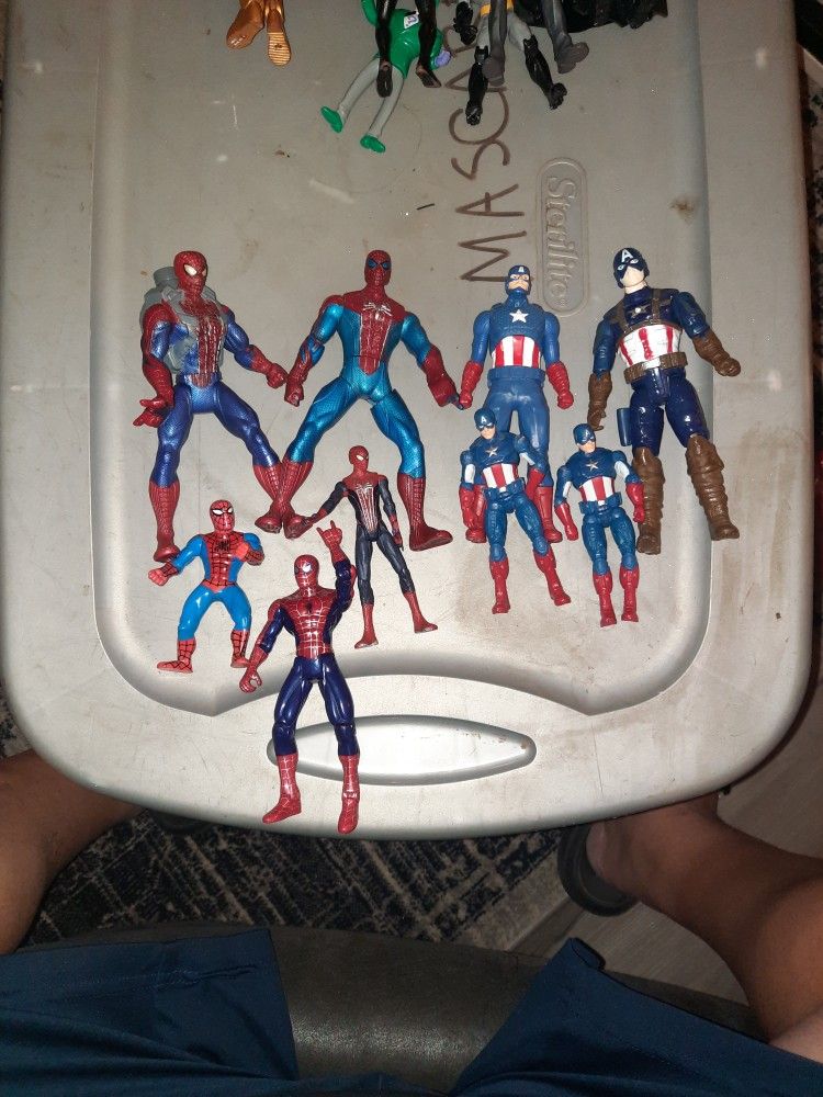 Spiderman Captain America Lot