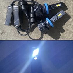 H11 6500K BRIGHT WHITE 32000 LUMENS CSP CHIP LED LIGHTS $45