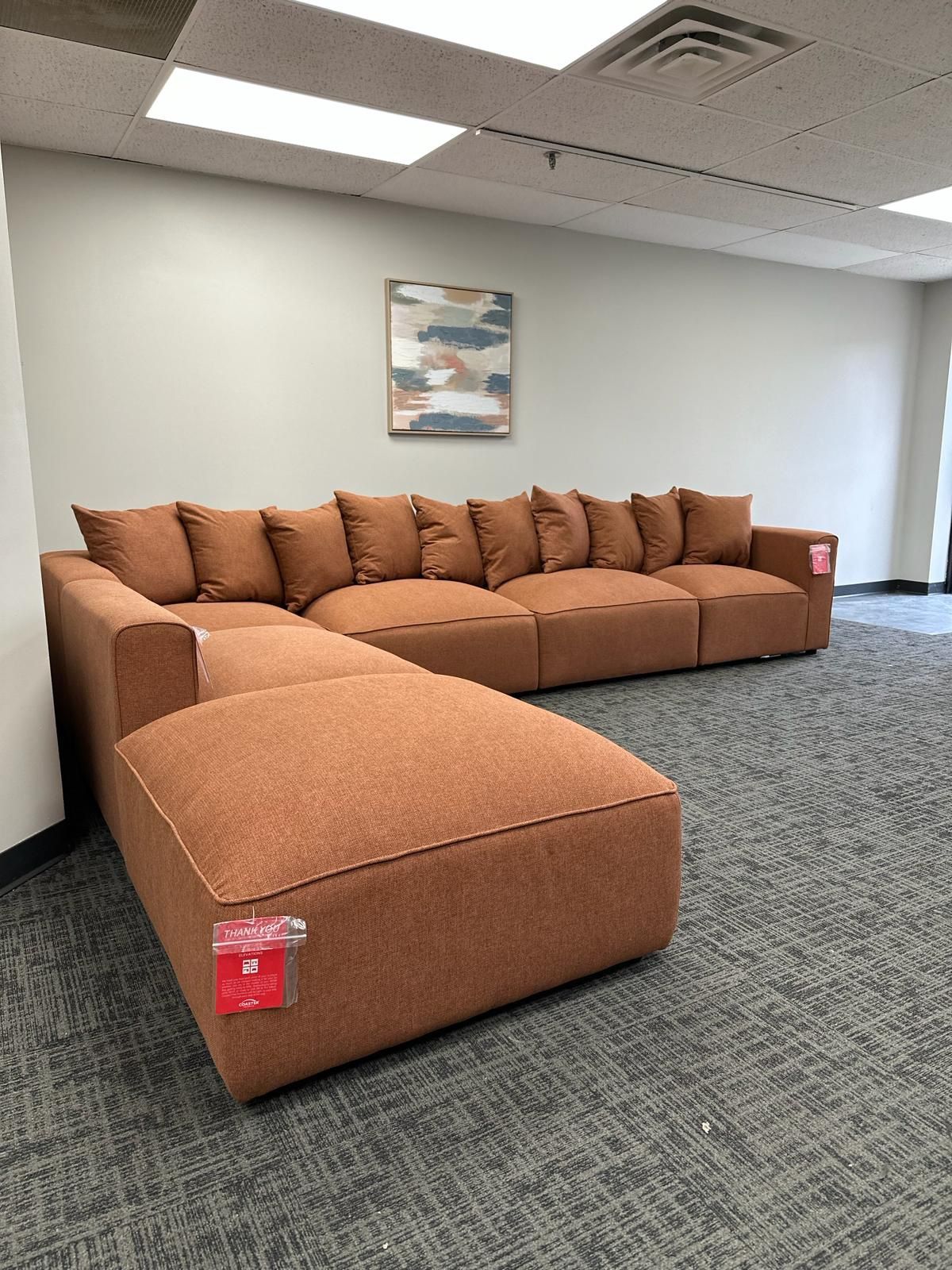 NEW- Terracotta Modular Sectional