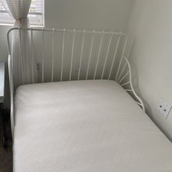 Twin Bed/ Frame And Mattress 