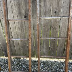 Vintage Wooden Ladders5 Ft 