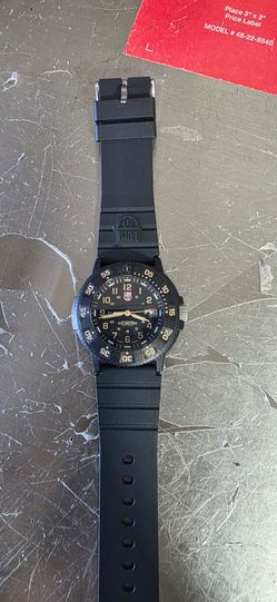Luminox Watch Black Rubber Strap