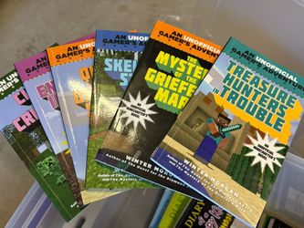 Six Paperback Books, Unofficial Gamers Adventure Minecraft