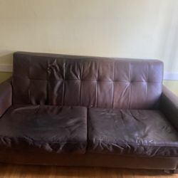 Room & Board Leather Sofa