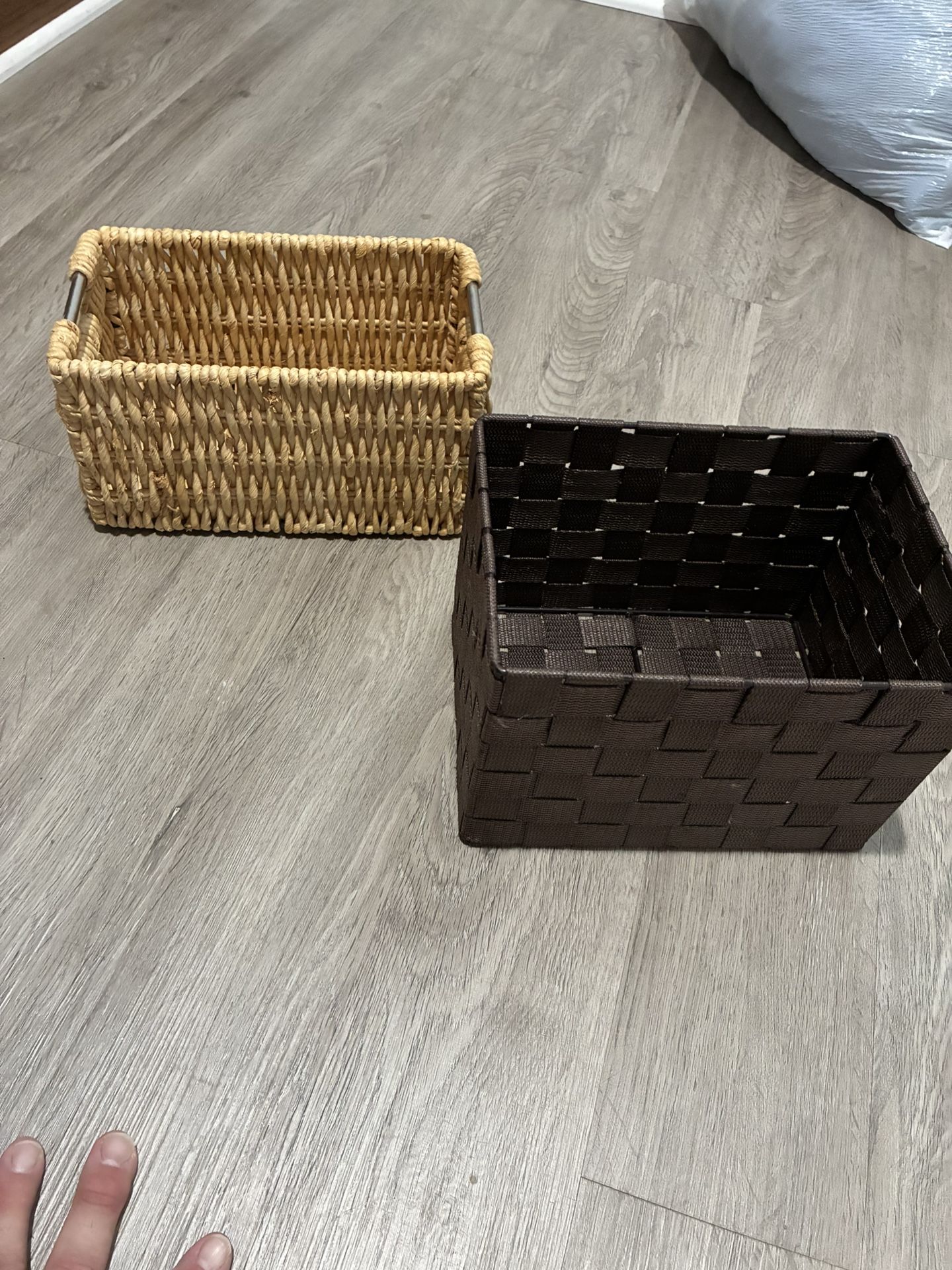Woven Storage Baskets - Set of 2 