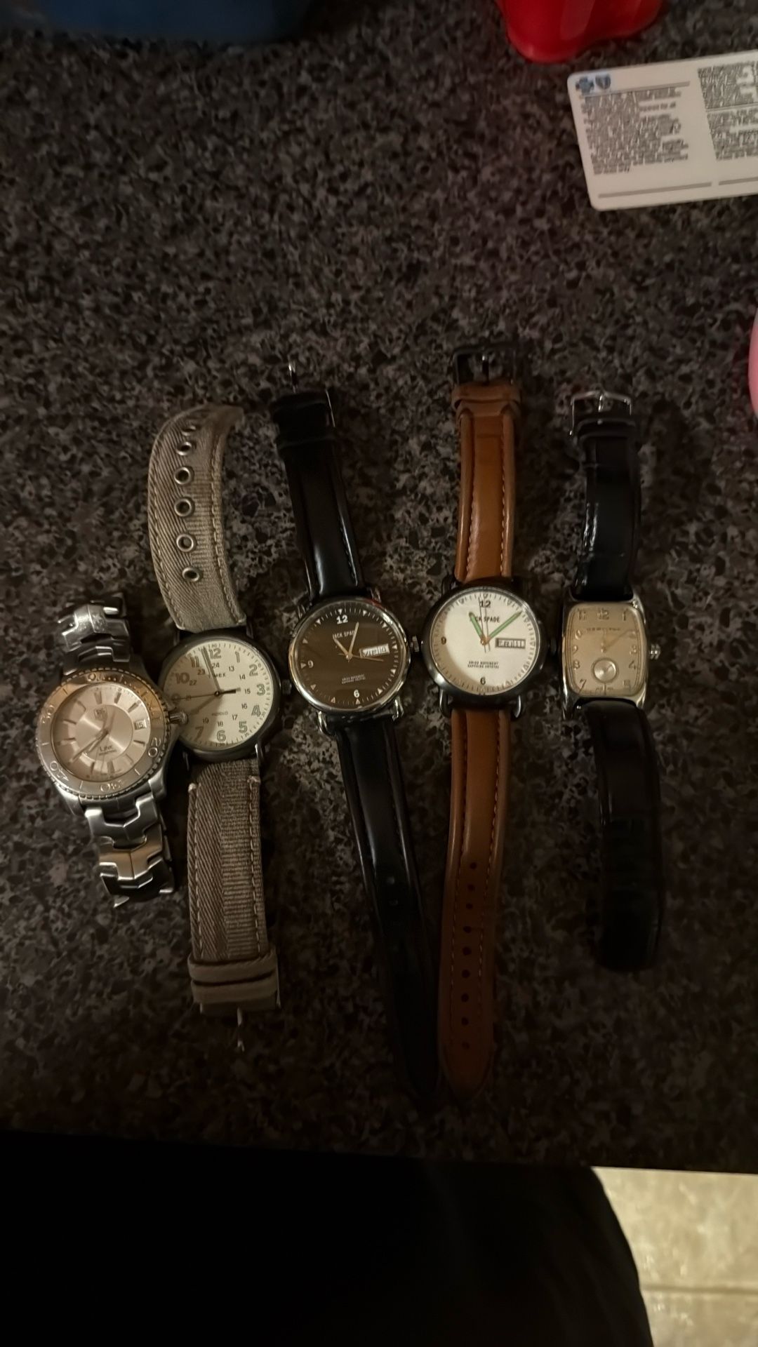 5 Different Watches. Look into some quickly I am local and Randolph and I’d be willing to take cash so