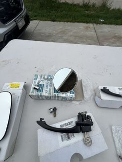 64 Vw Bug Drivers Side Mirror Chrome ( Functional)