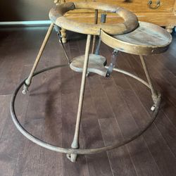 RARE Antique Steampunk Industrial Baby Walker Vintage