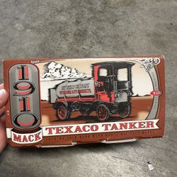 New! Collectible 1910 Max Texaco Tanker coin bank