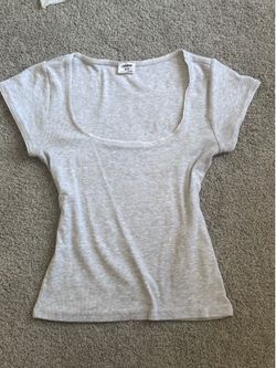 Cotton-On Swoop Neck Cut Crop Top