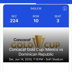 Concacaf Mexico Vs Dominican Republic Tickets