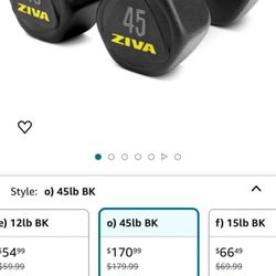 Pair Of 45 Pound Dumbbells 