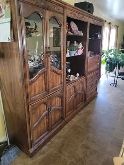 Wooden china cabinets