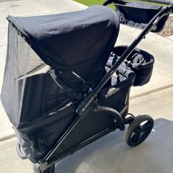 Baby Trend Expedition 2-in-1 Stroller Wagon PLUS, Ultra Black