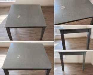 Very large square wooden high table