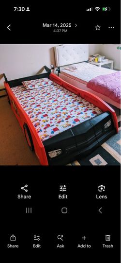 Twin Car bed with Twin XL mattress