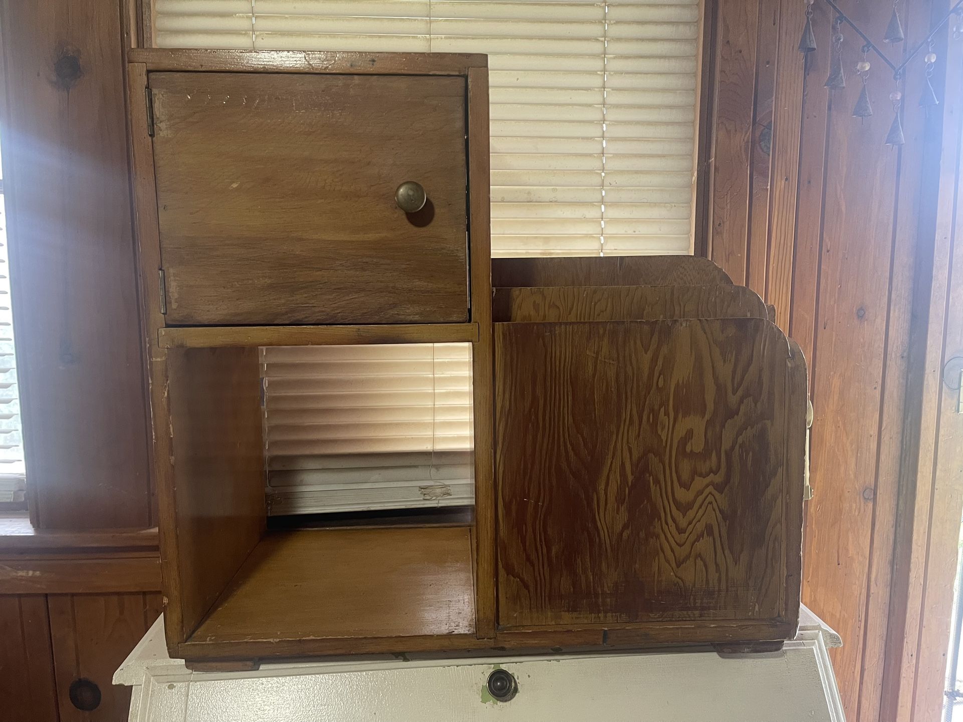 Antique Side Table Magazine Stand