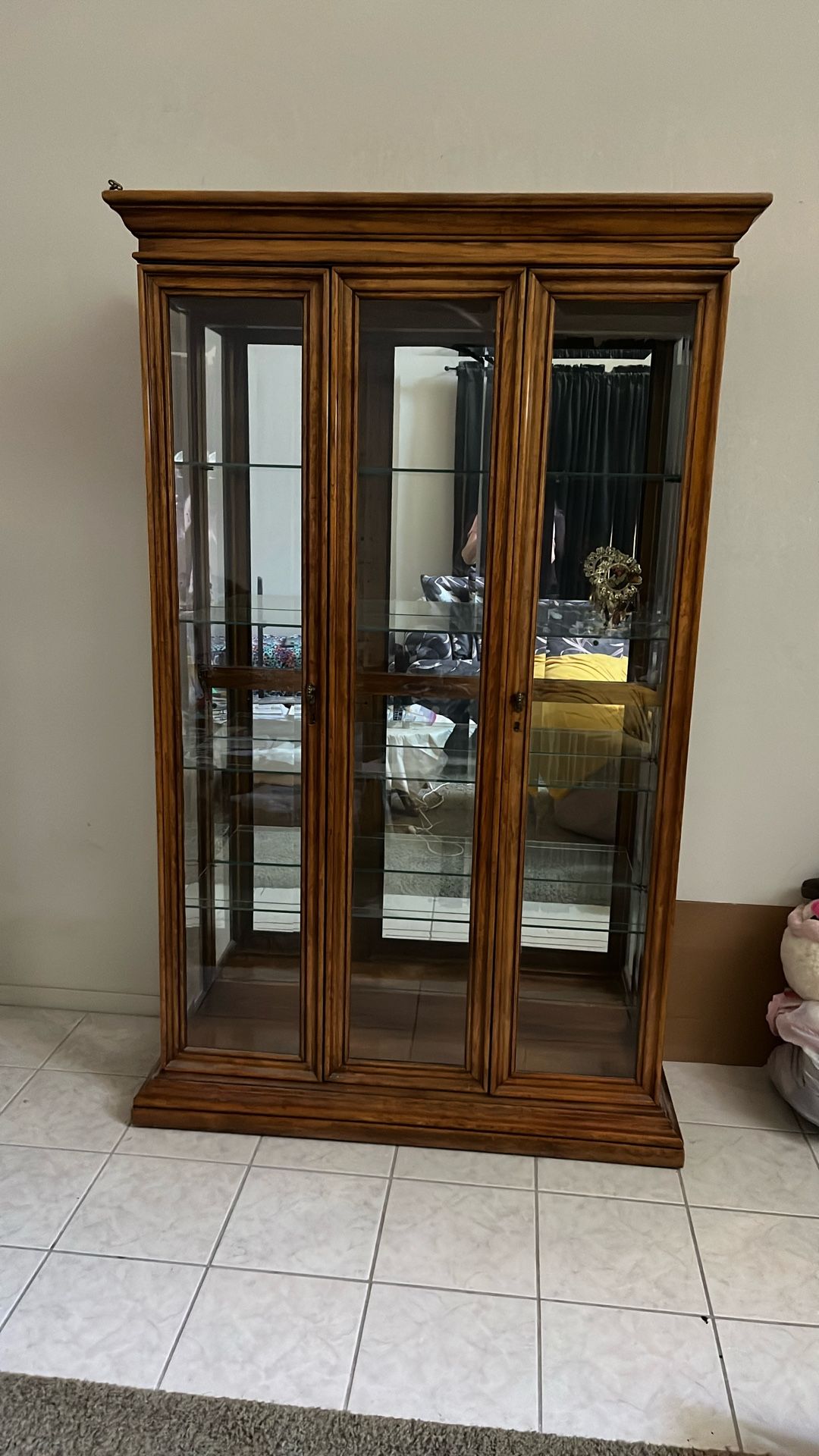 Solid Wood Curio Cabinet