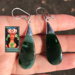 original jadeite earrings from guatemala,silver925