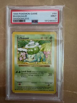 Pokemon bulbasaur psa graded 9.0