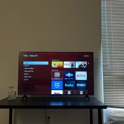 TCL Roku TV + Table Stand – Excellent Condition – $180