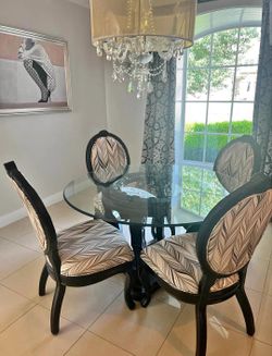 Dining room table and chairs