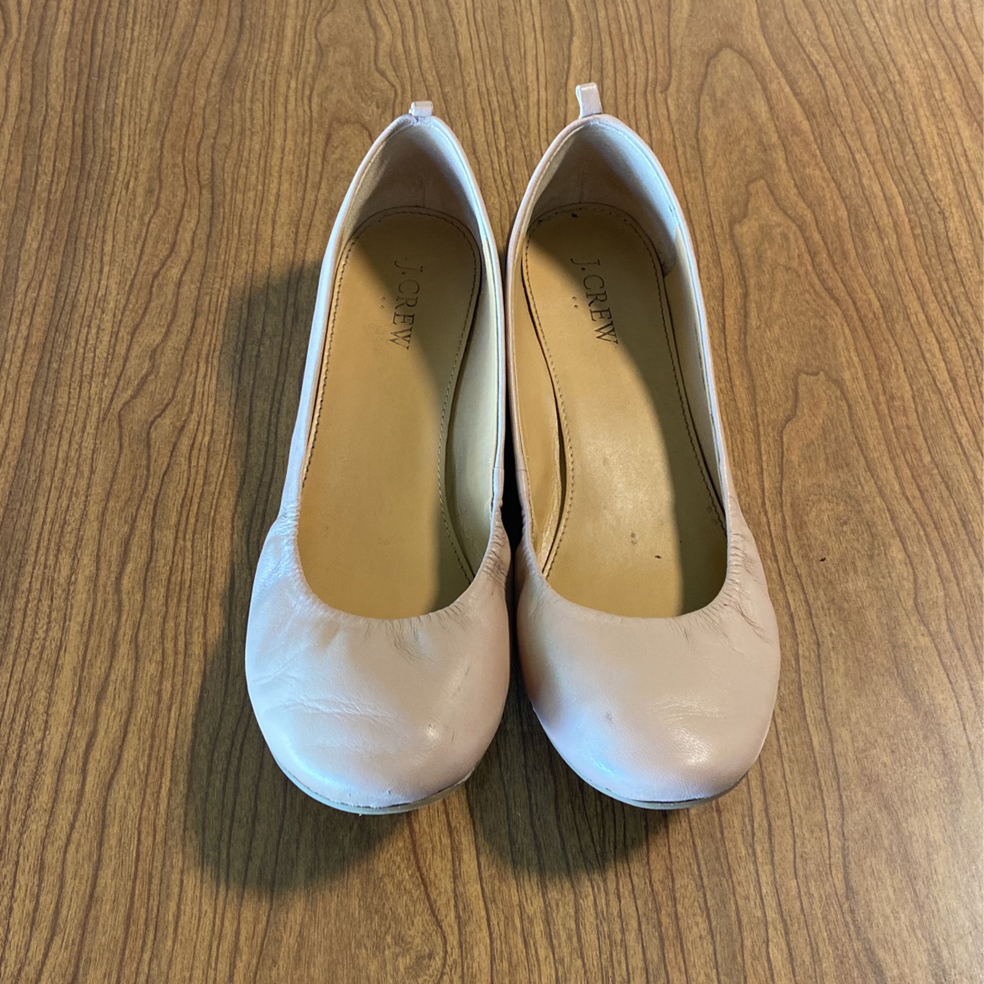 J Crew Nude Pink Flats Shoes Size 7