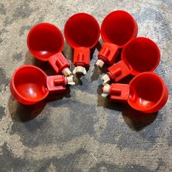 Chicken Water Cups, Automatic Waterer Kit for Poultry